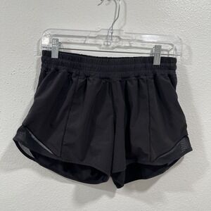 Lululemon Hotty Hot Lined Shorts 2.5 Black Size 8 Running Casual
